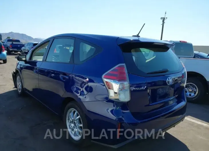 TOYOTA PRIUS V 2015 vin JTDZN3EU0FJ023366 from auto auction Iaai