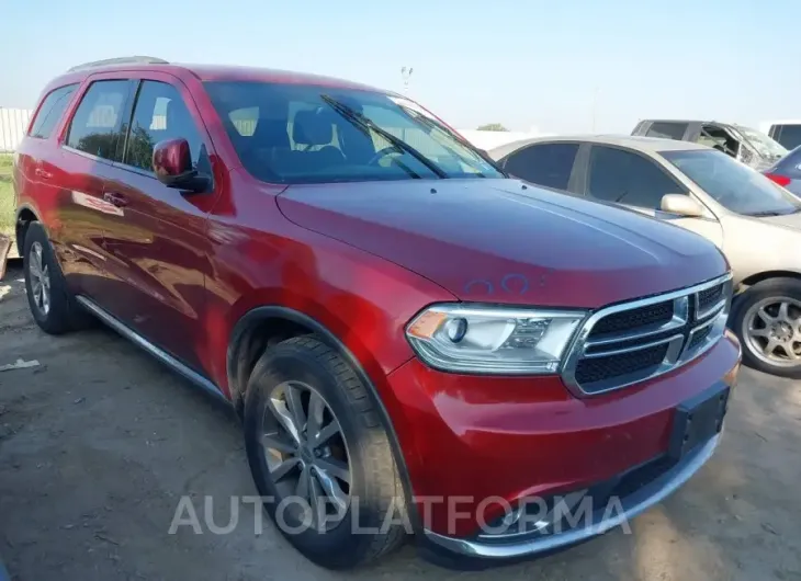 DODGE DURANGO 2015 vin 1C4RDHDG7FC100945 from auto auction Iaai