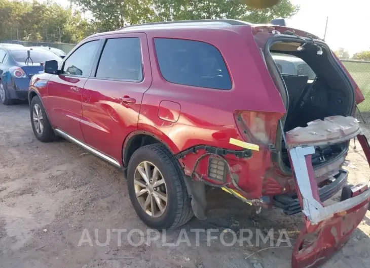 DODGE DURANGO 2015 vin 1C4RDHDG7FC100945 from auto auction Iaai