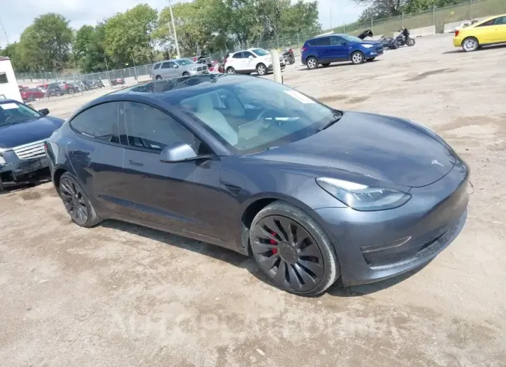 TESLA MODEL 3 2022 vin 5YJ3E1EC7NF163339 from auto auction Iaai