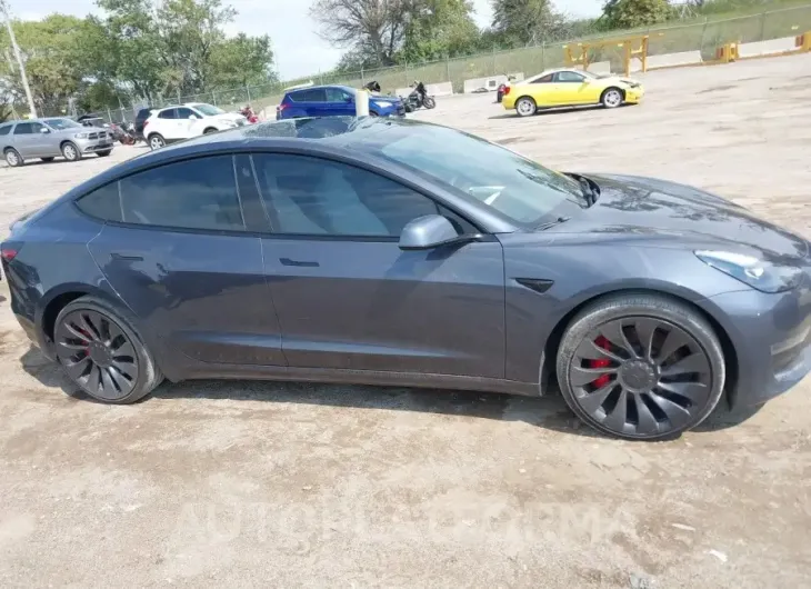 TESLA MODEL 3 2022 vin 5YJ3E1EC7NF163339 from auto auction Iaai