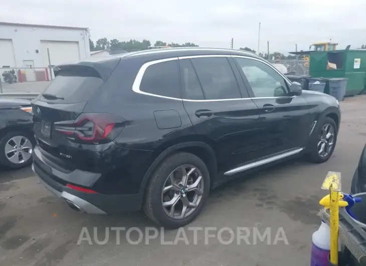 BMW X3 2022 vin 5UX43DP04N9L75090 from auto auction Iaai