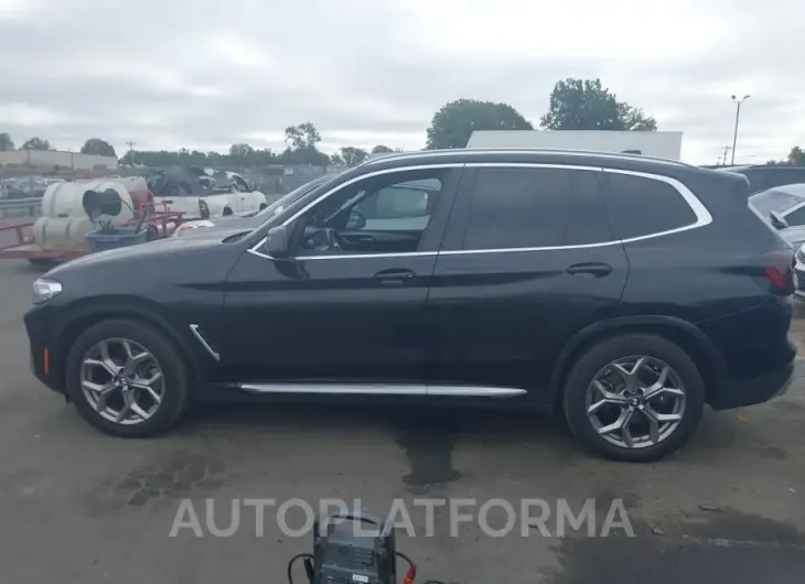 BMW X3 2022 vin 5UX43DP04N9L75090 from auto auction Iaai