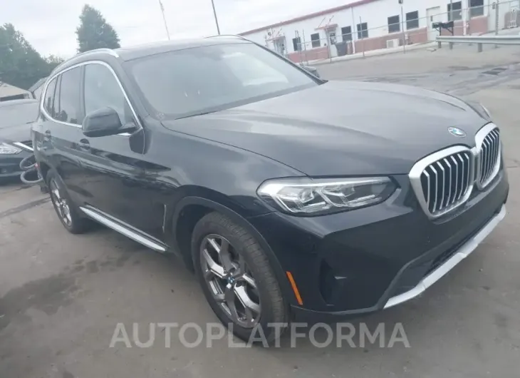 BMW X3 2022 vin 5UX43DP04N9L75090 from auto auction Iaai