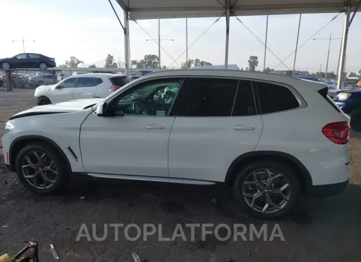 BMW X3 2021 vin 5UXTY3C00M9F21189 from auto auction Iaai