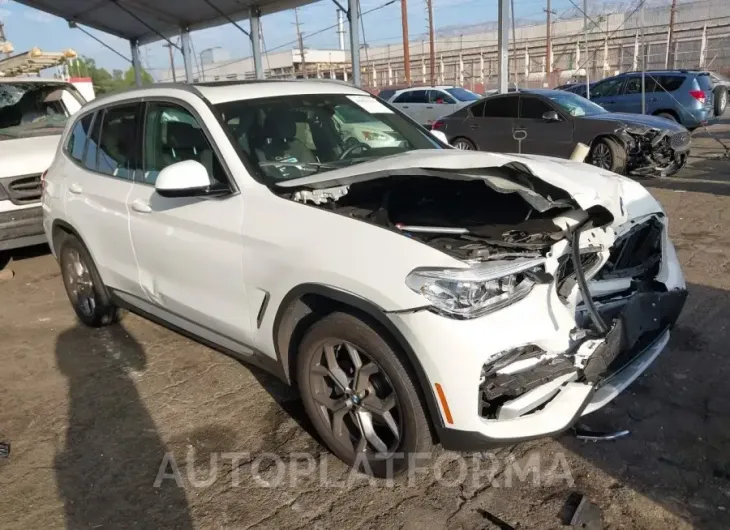 BMW X3 2021 vin 5UXTY3C00M9F21189 from auto auction Iaai