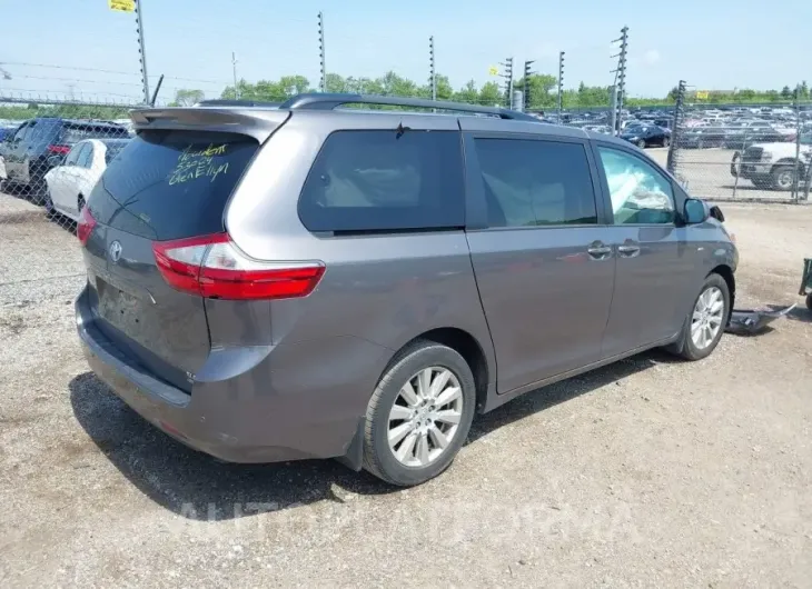 TOYOTA SIENNA 2017 vin 5TDDZ3DC0HS148820 from auto auction Iaai