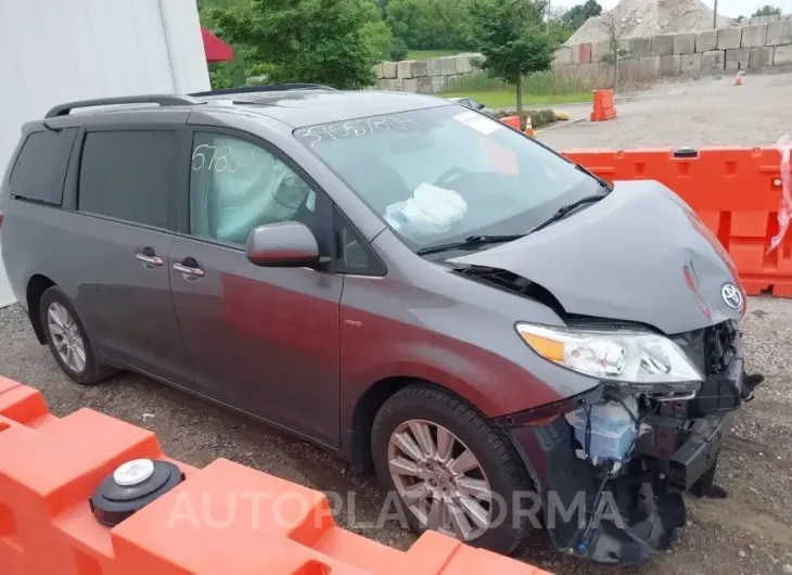 TOYOTA SIENNA 2017 vin 5TDDZ3DC0HS148820 from auto auction Iaai