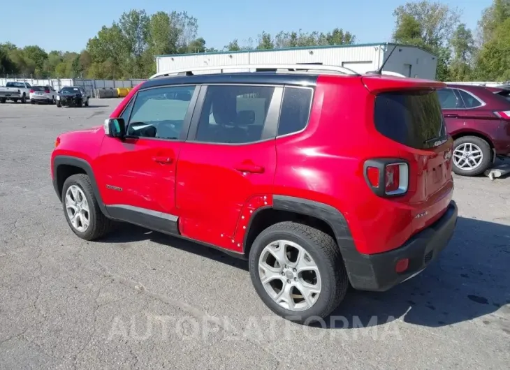 JEEP RENEGADE 2016 vin ZACCJBDT4GPC80861 from auto auction Iaai