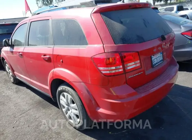 DODGE JOURNEY 2016 vin 3C4PDCAB9GT104472 from auto auction Iaai