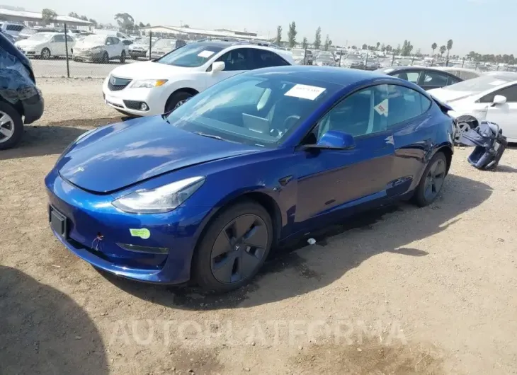 TESLA MODEL 3 2022 vin 5YJ3E1EA2NF318717 from auto auction Iaai