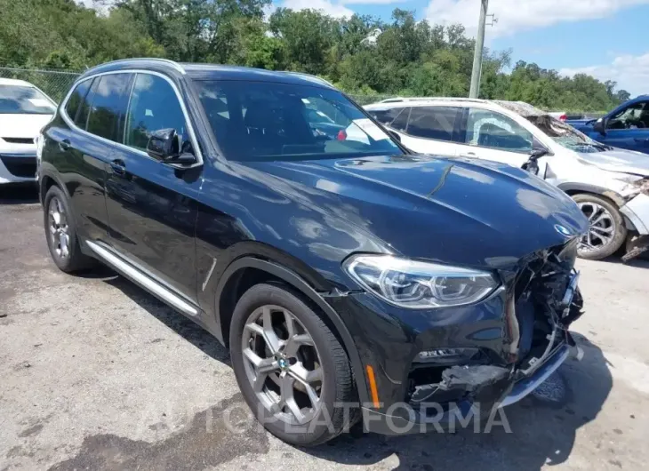 BMW X3 2021 vin 5UXTY3C09M9E93554 from auto auction Iaai