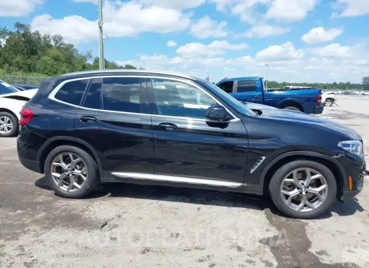 BMW X3 2021 vin 5UXTY3C09M9E93554 from auto auction Iaai