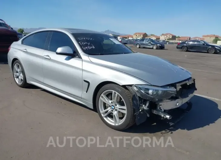 BMW 430I GRAN COUPE 2018 vin WBA4J1C52JBG77567 from auto auction Iaai