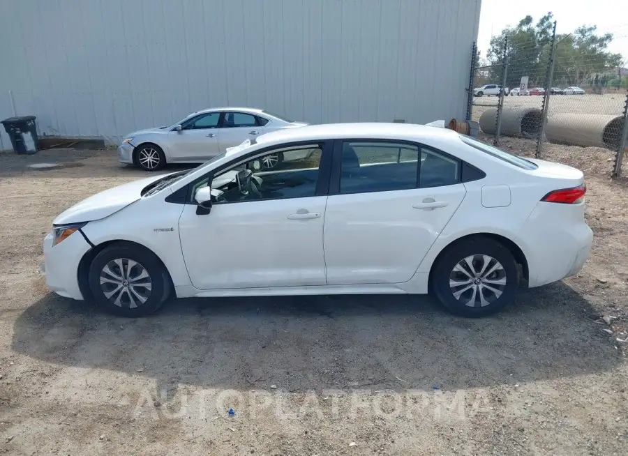 TOYOTA COROLLA 2021 vin JTDEAMDE9MJ032400 from auto auction Iaai