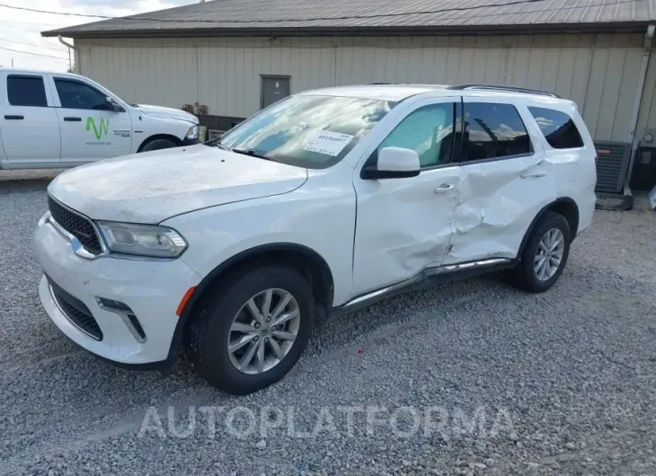 DODGE DURANGO 2021 vin 1C4RDJAGXMC602406 from auto auction Iaai