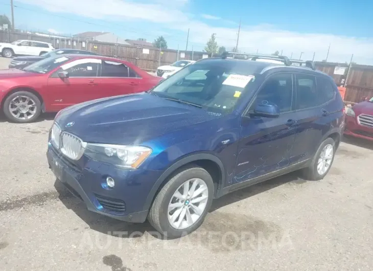 BMW X3 2017 vin 5UXWX9C39H0W76201 from auto auction Iaai