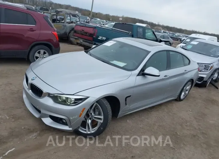 BMW 430I GRAN COUPE 2019 vin WBA4J1C58KBM17530 from auto auction Iaai