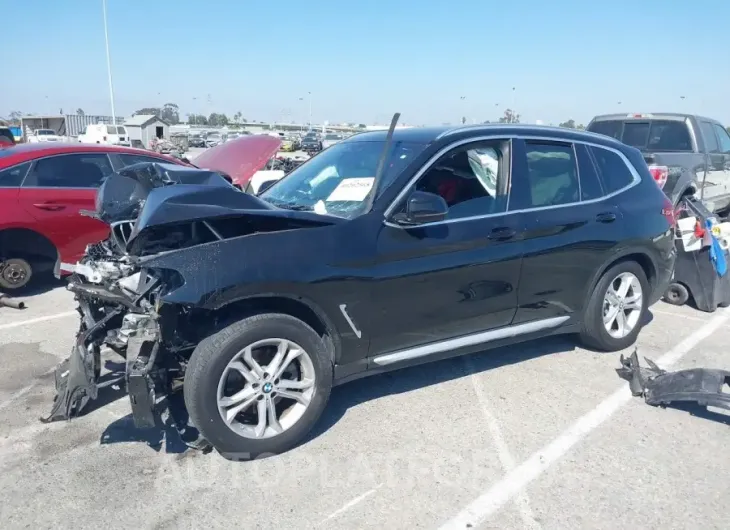 BMW X3 2019 vin 5UXTR7C50KLR46571 from auto auction Iaai