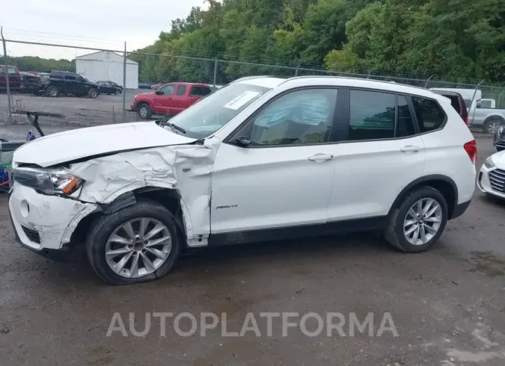 BMW X3 2016 vin 5UXWX9C56G0D71399 from auto auction Iaai