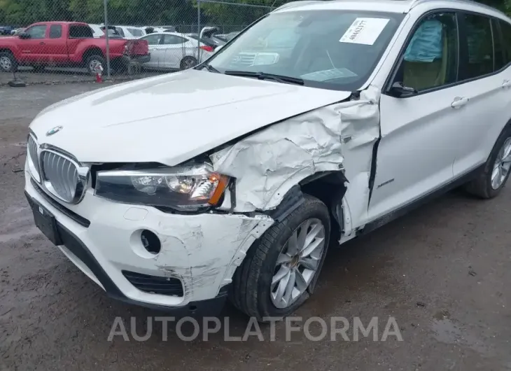 BMW X3 2016 vin 5UXWX9C56G0D71399 from auto auction Iaai