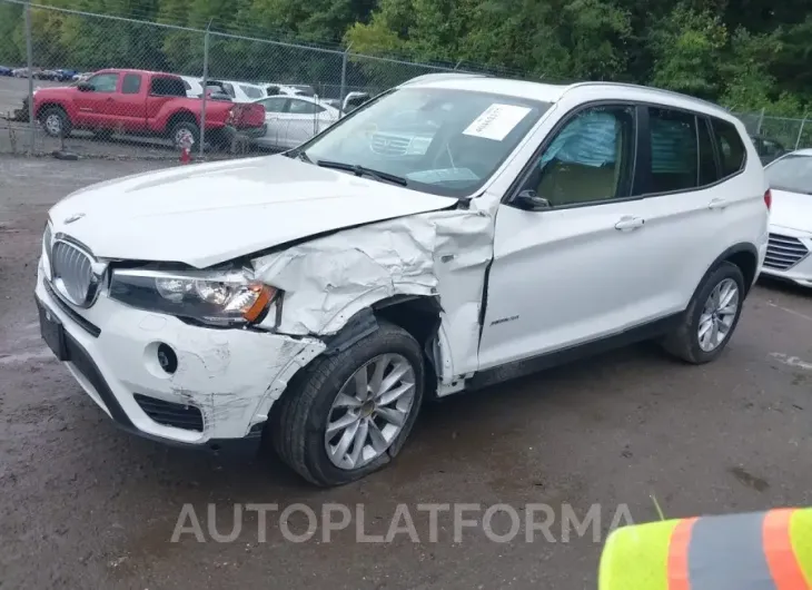 BMW X3 2016 vin 5UXWX9C56G0D71399 from auto auction Iaai