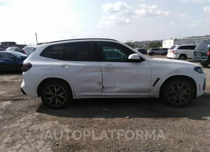 BMW X3 2022 vin 5UX53DP03N9M13915 from auto auction Iaai