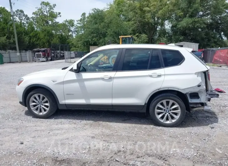 BMW X3 2016 vin 5UXWX9C51G0D79278 from auto auction Iaai