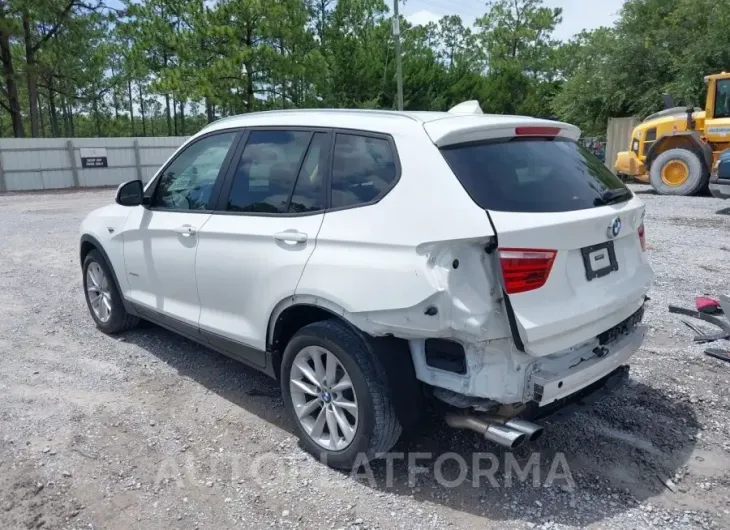 BMW X3 2016 vin 5UXWX9C51G0D79278 from auto auction Iaai