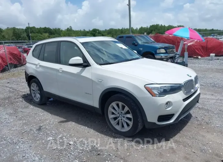 BMW X3 2016 vin 5UXWX9C51G0D79278 from auto auction Iaai