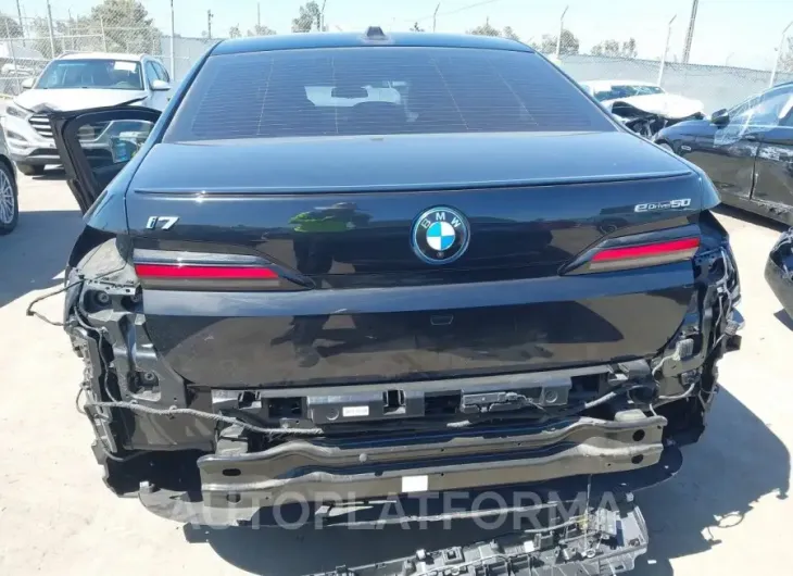 BMW I7 2024 vin WBY43EJ01RCR05815 from auto auction Iaai