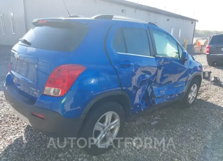 CHEVROLET TRAX 2016 vin KL7CJTSB0GB593677 from auto auction Iaai