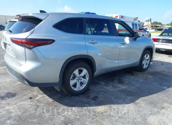 TOYOTA HIGHLANDER 2024 vin 5TDKDRBH5RS550700 from auto auction Iaai