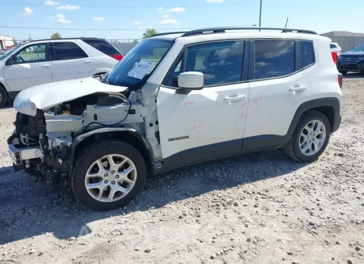 JEEP RENEGADE 2018 vin ZACCJABB4JPJ68442 from auto auction Iaai