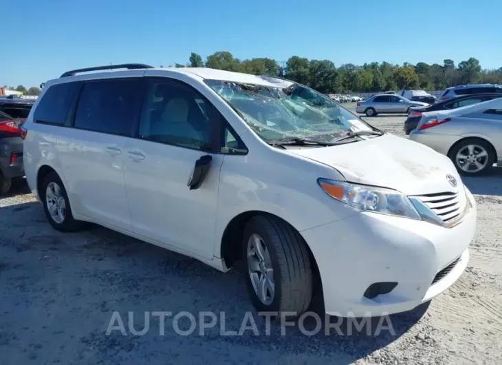 TOYOTA SIENNA 2016 vin 5TDKK3DC1GS759191 from auto auction Iaai