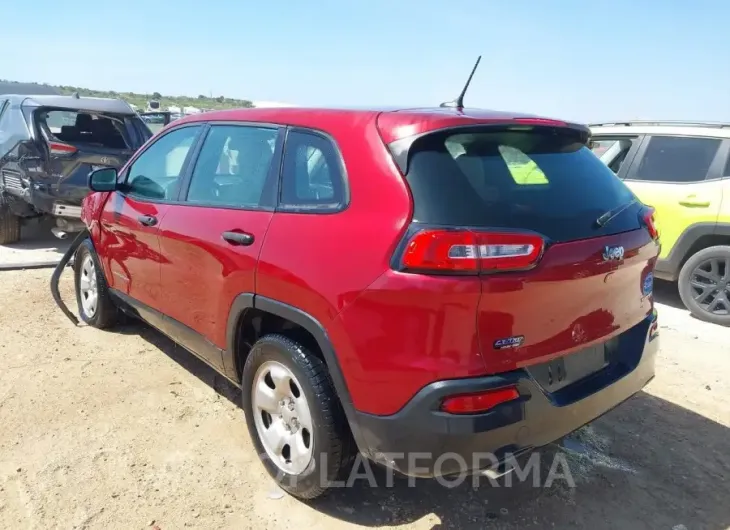 JEEP CHEROKEE 2015 vin 1C4PJLAB1FW530917 from auto auction Iaai