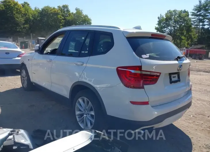 BMW X3 2016 vin 5UXWX9C50G0D65744 from auto auction Iaai