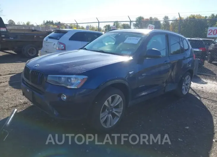 BMW X3 2016 vin 5UXWX9C57G0D95338 from auto auction Iaai