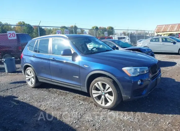 BMW X3 2016 vin 5UXWX9C57G0D95338 from auto auction Iaai