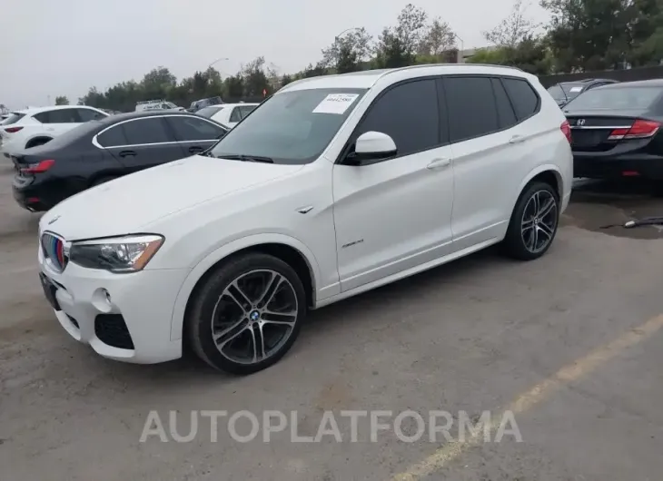 BMW X3 2017 vin 5UXWZ7C35H0X43357 from auto auction Iaai