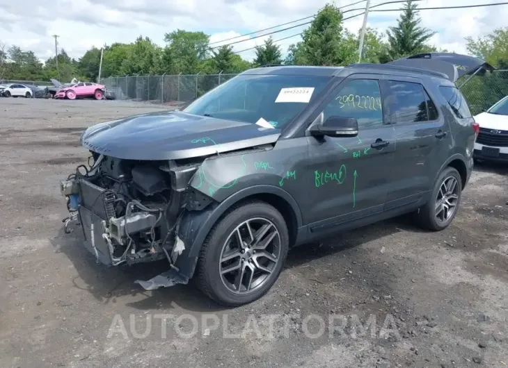 FORD EXPLORER 2016 vin 1FM5K8GT2GGC28822 from auto auction Iaai