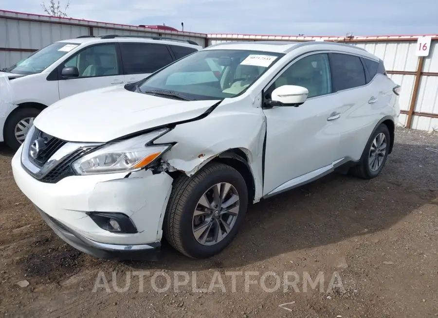 NISSAN MURANO 2017 vin 5N1AZ2MH6HN107392 from auto auction Iaai