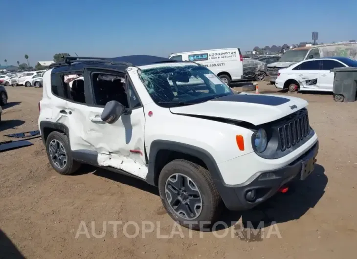 JEEP RENEGADE 2016 vin ZACCJBCT7GPD80423 from auto auction Iaai