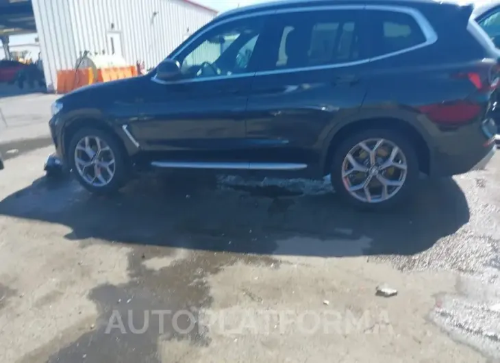 BMW X3 2022 vin 5UX43DP08N9K63036 from auto auction Iaai