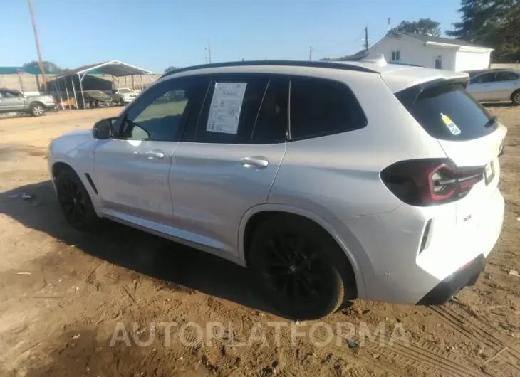 BMW X3 2023 vin 5UX83DP05P9N51939 from auto auction Iaai