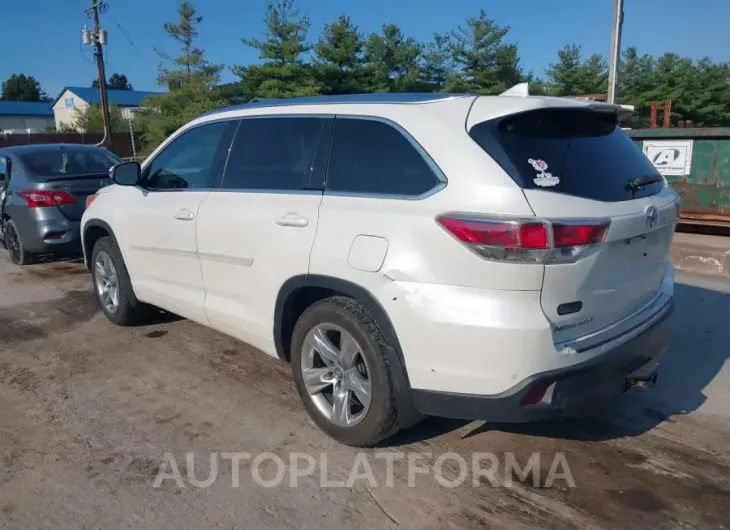 TOYOTA HIGHLANDER 2016 vin 5TDDKRFH7GS291178 from auto auction Iaai