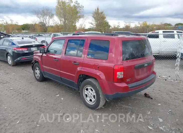 JEEP PATRIOT 2016 vin 1C4NJPBA8GD575211 from auto auction Iaai