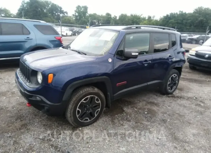 JEEP RENEGADE 2016 vin ZACCJBCT0GPD98309 from auto auction Iaai