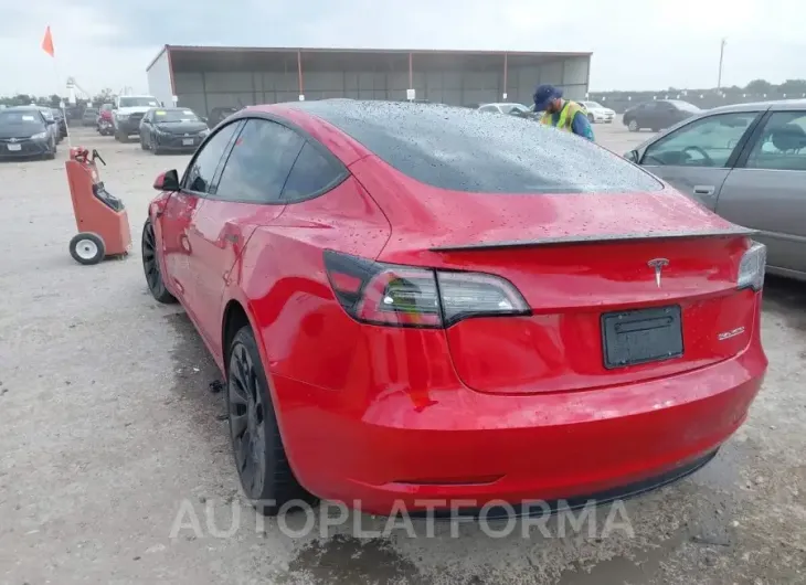 TESLA MODEL 3 2022 vin 5YJ3E1ECXNF178644 from auto auction Iaai