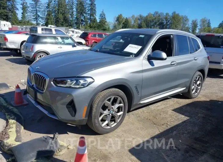 BMW X3 2023 vin 5UX53DP00P9T29778 from auto auction Iaai